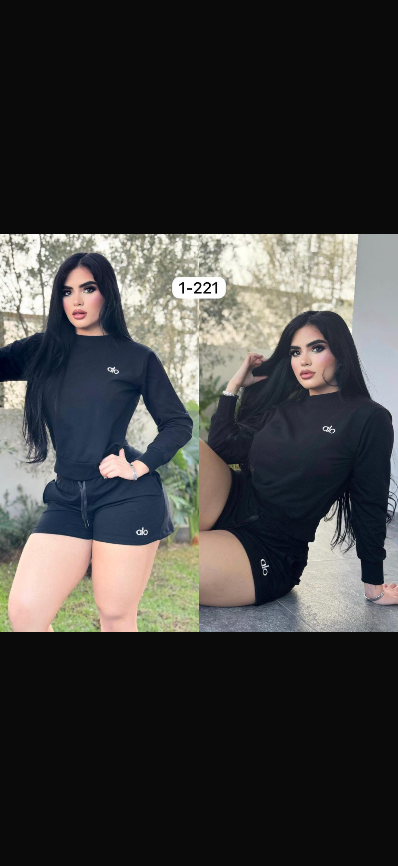 Conjunto Al negro short